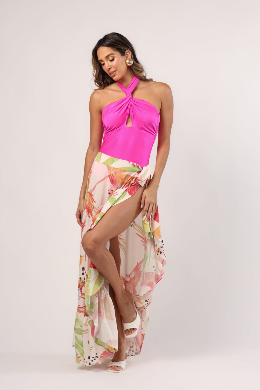 FR Granadina Print 0410- Skirt -Cover Up