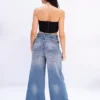 MA 17315  Jeans Botones Indigo - Imagen 3