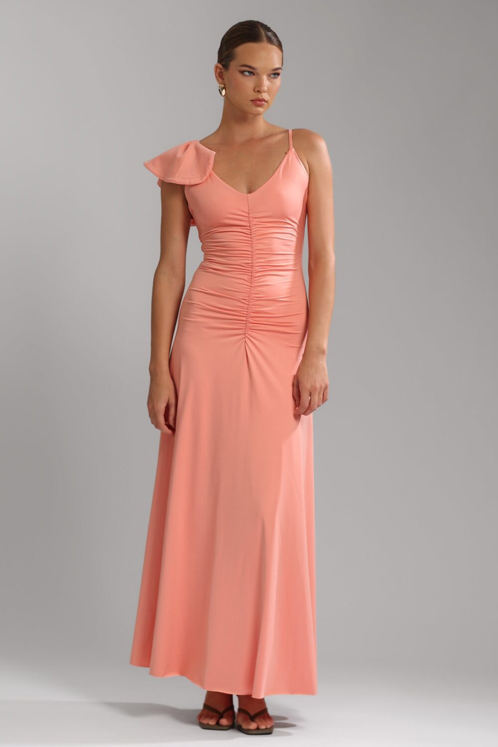 FR Peaceffull Peach Dress - Image 3