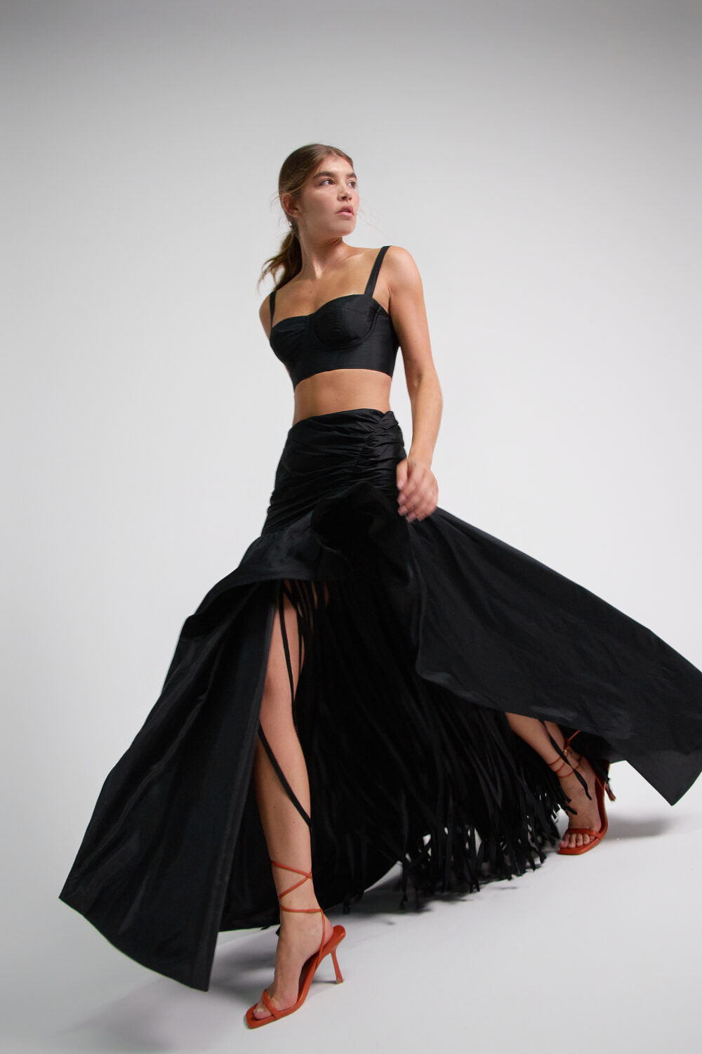 MA Wrap Skirt Black M16225 - Image 3