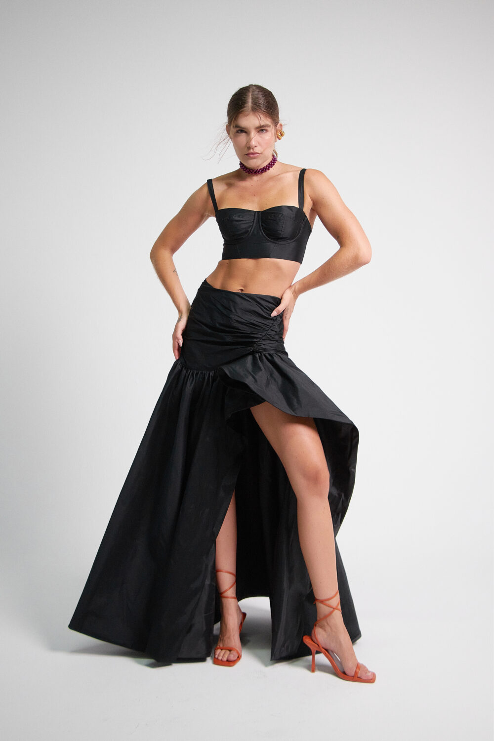 MA Wrap Skirt Black M16225 - Image 2