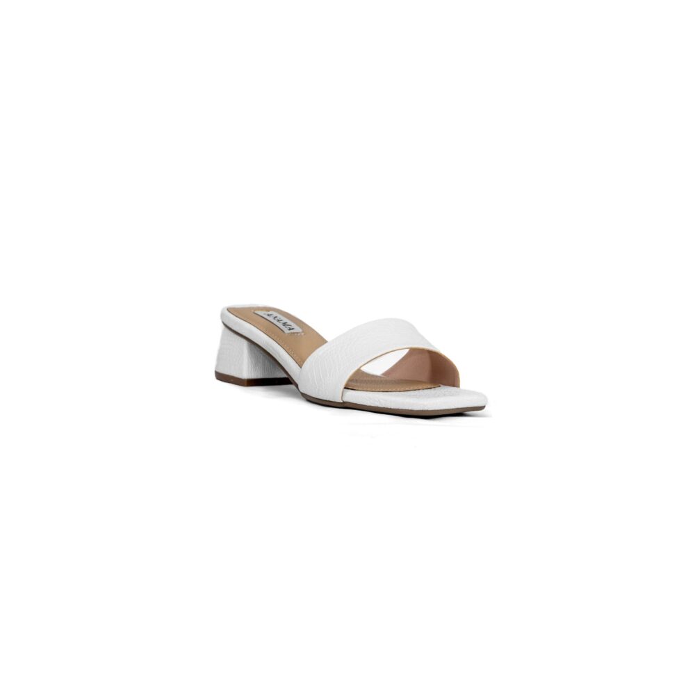 Ankla 3.5 by Anama - Chic White Kitten Heel Sandals