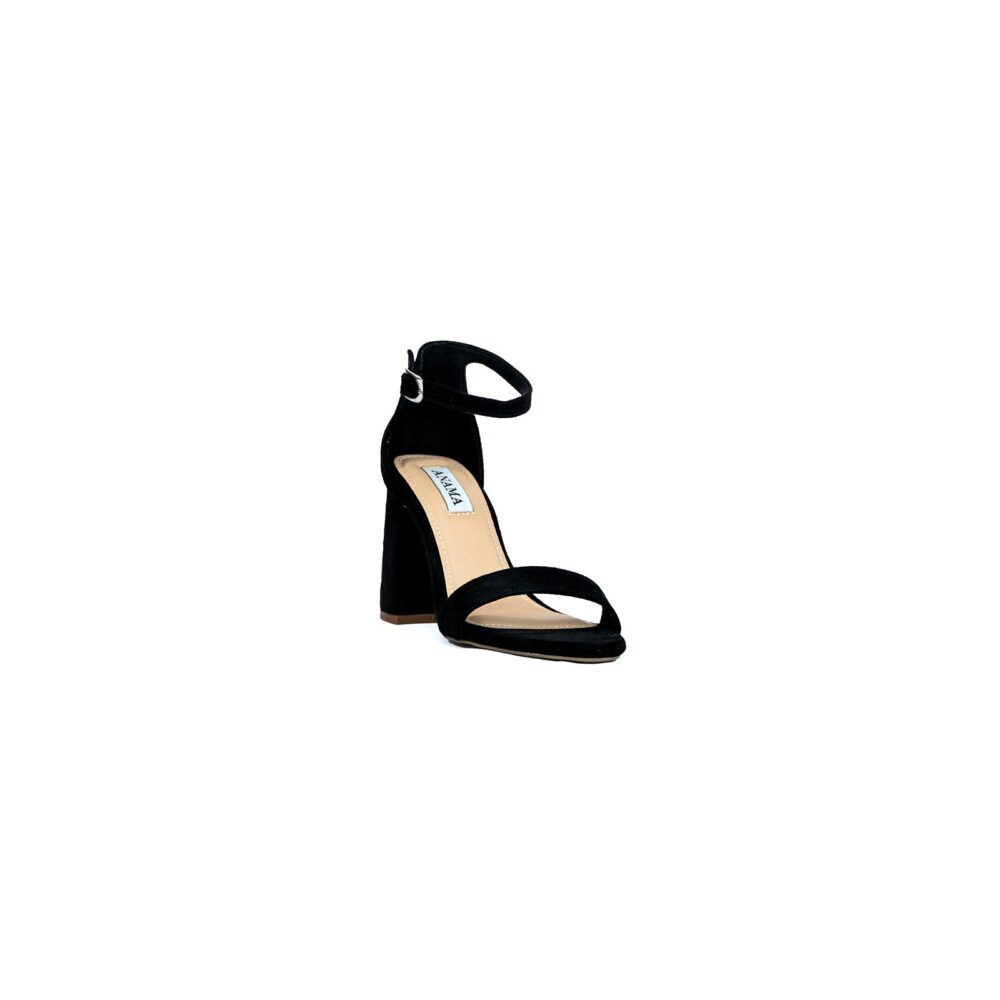 Danielle by Anama - Nude Block Heel Sandals with Ankle Strap - Image 2