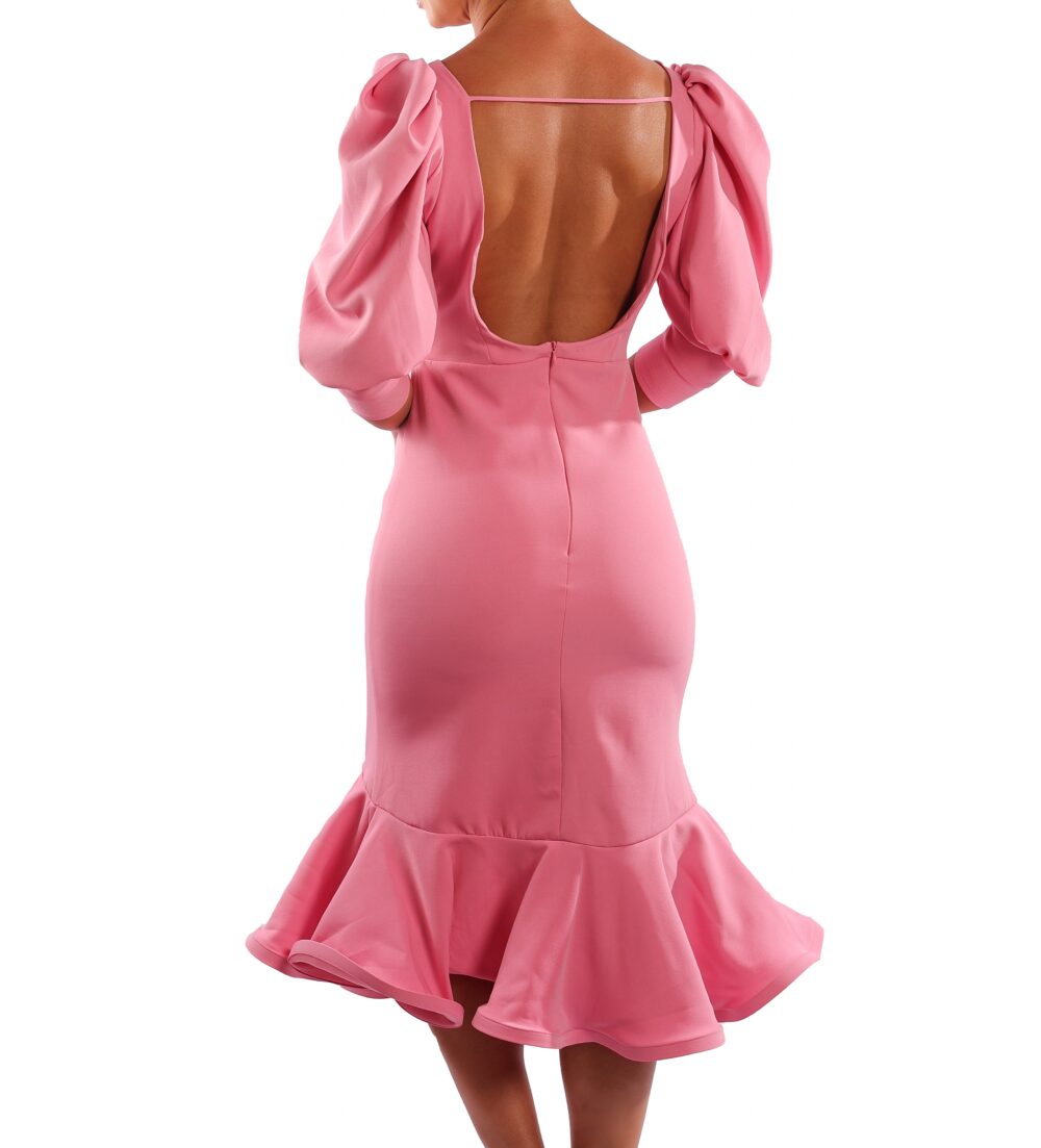 FR Zagora Pink Midi Dress - Image 2