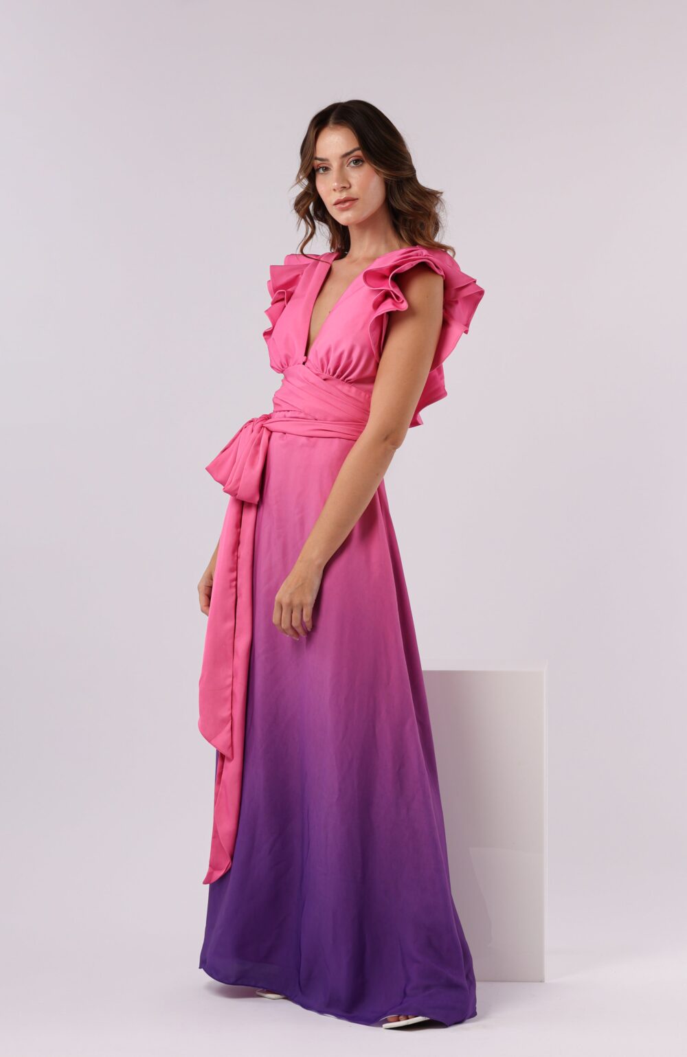 FR Cloud Long Dress Pink