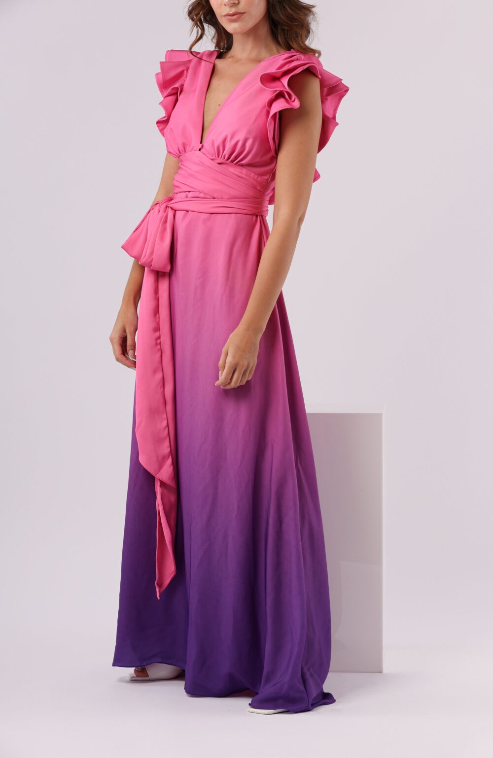 FR Cloud Long Dress Pink - Image 3