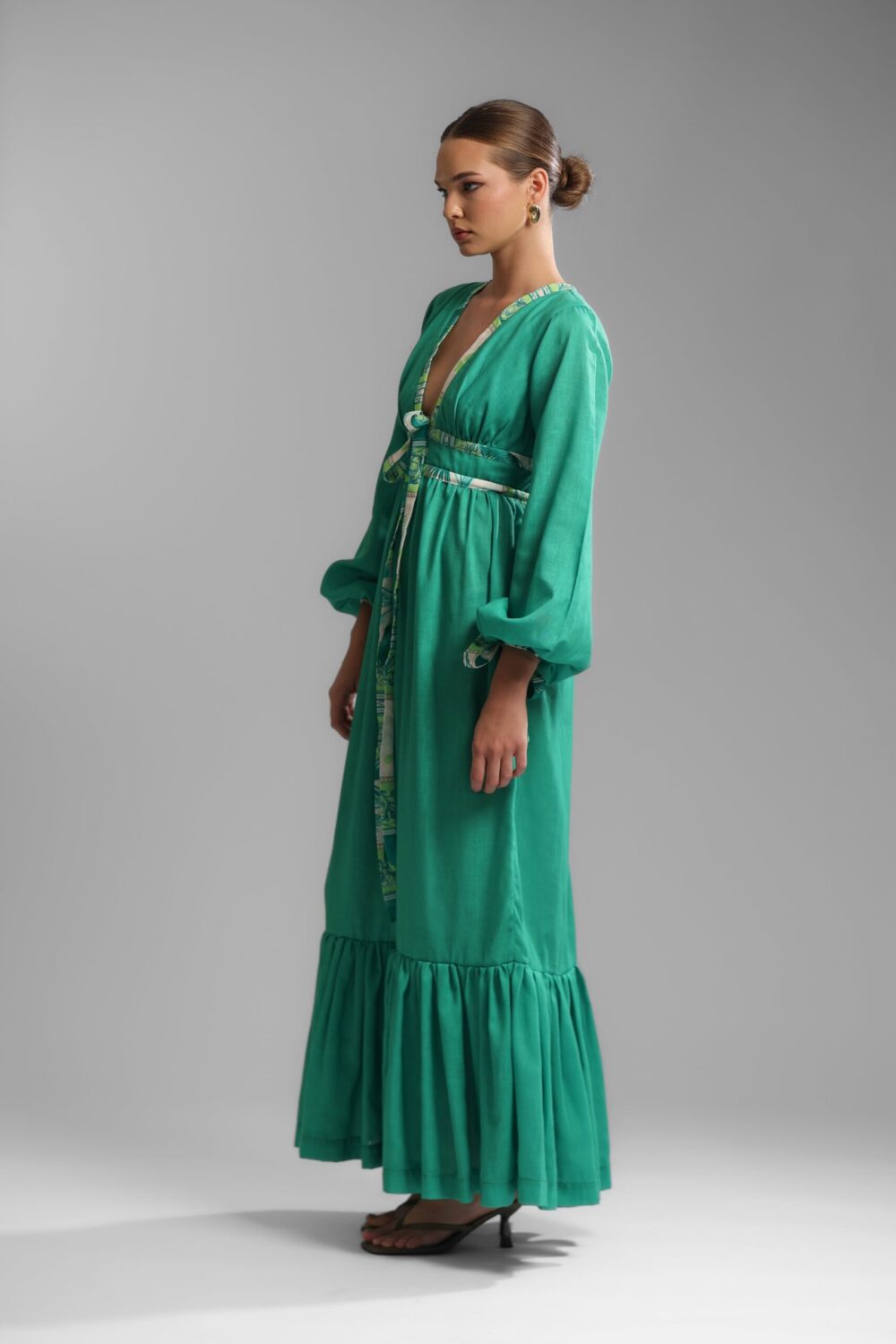 FR Leaves 2001 Ankle Dress - Image 4