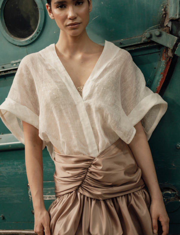 MA 16227 Asymmetrical Ballon Skirt