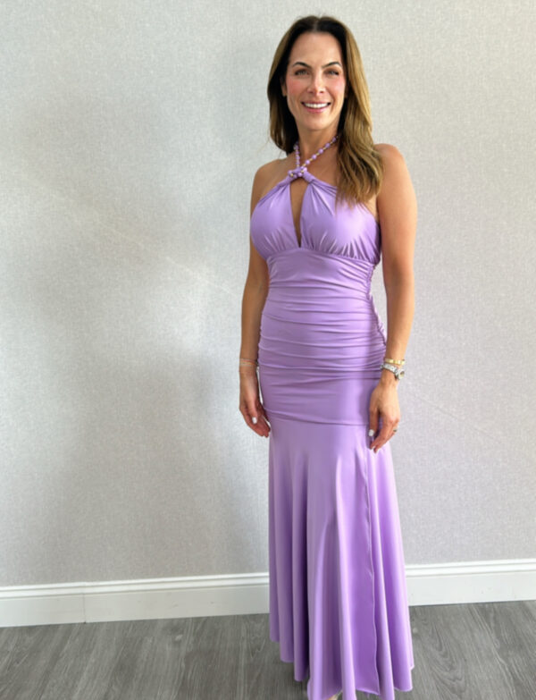 FR Berry Long Dress