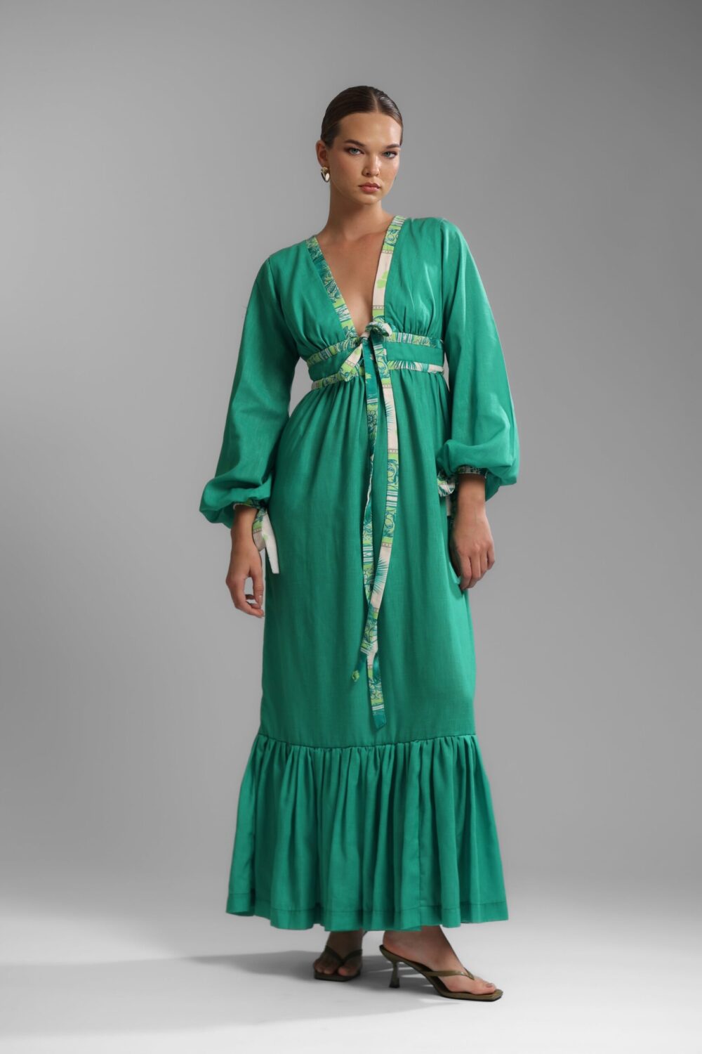 FR Leaves 2001 Ankle Dress - Image 6