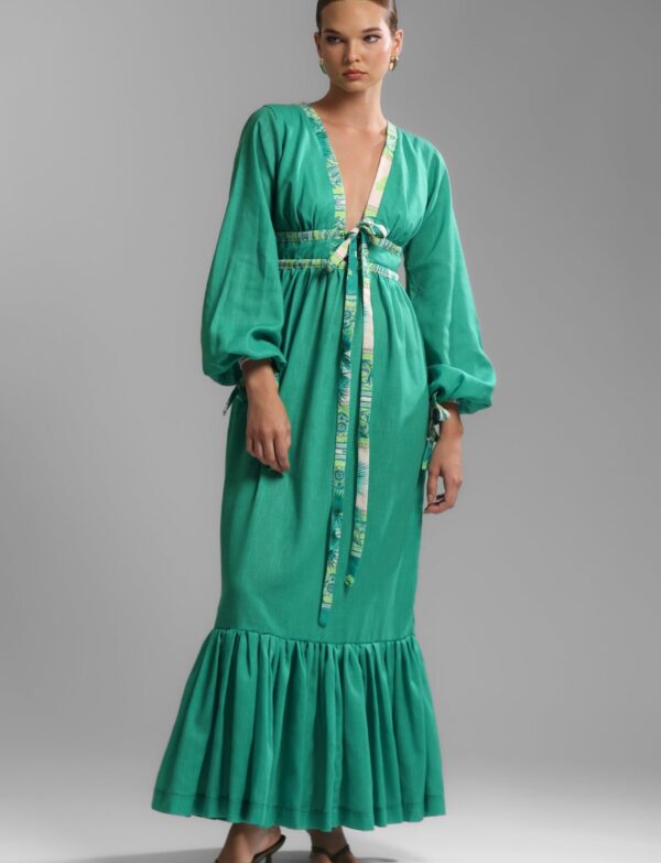FR Leaves 2001 Ankle Dress