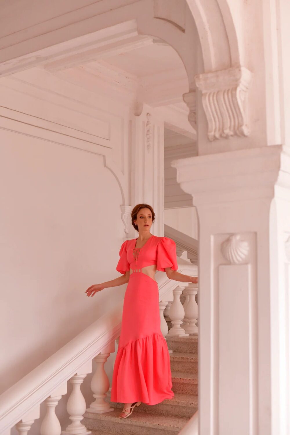 NV Maya Coral  Dress - Image 4