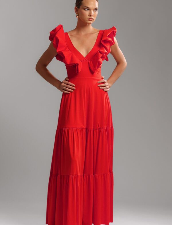 FR Petals Long Dress