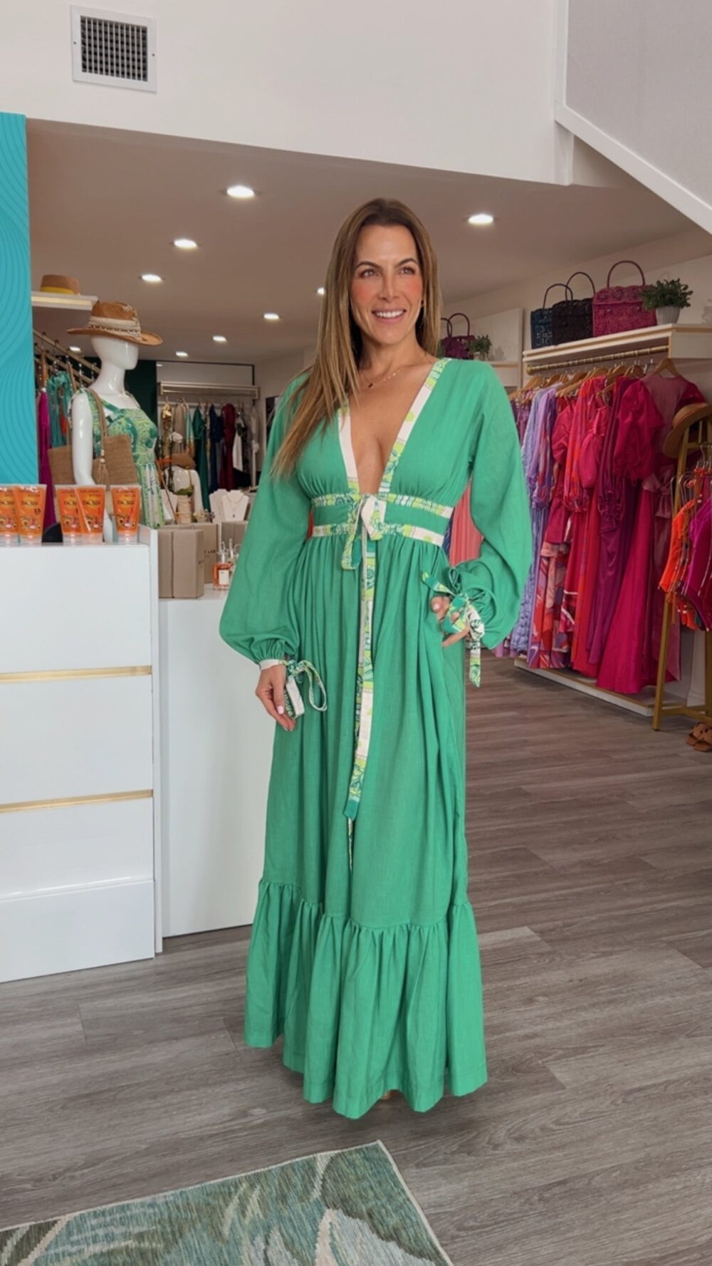 FR Leaves 2001 Ankle Dress - Image 3