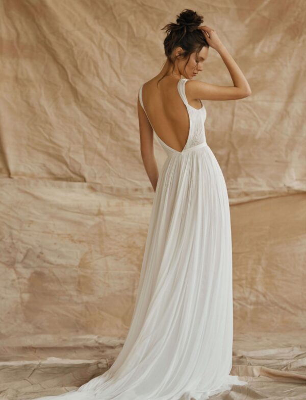 Fancy V Neck Sleeveless High-Low Prom Dress for Women