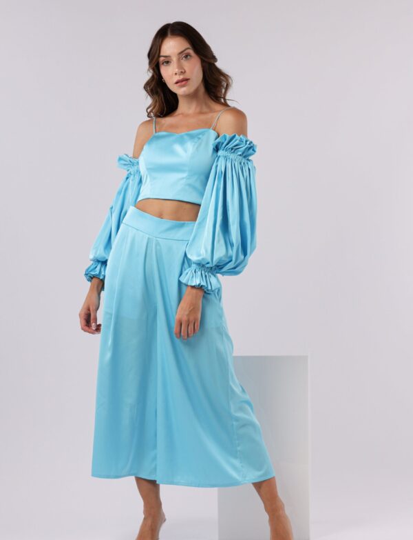 FR Palazzo Blue Midi Set