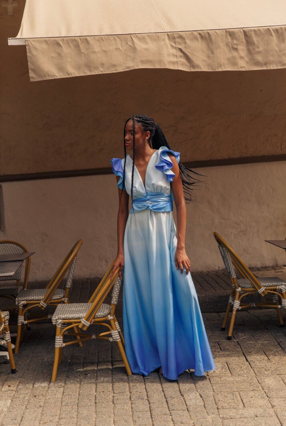 FR Cloud Long Dress Blue - Image 3