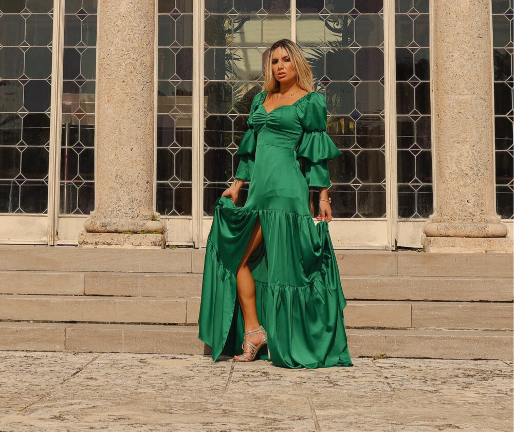 FR Massa Green Dress - Image 4