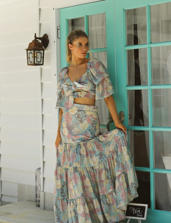 FR The Flowers Long Skirt