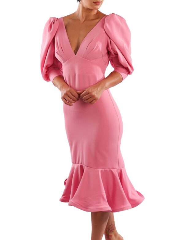 FR Zagora Pink Midi Dress
