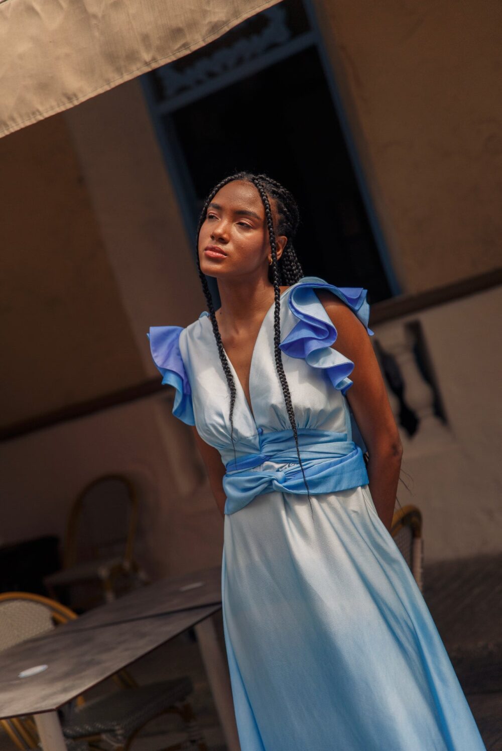 FR Cloud Long Dress Blue - Image 4