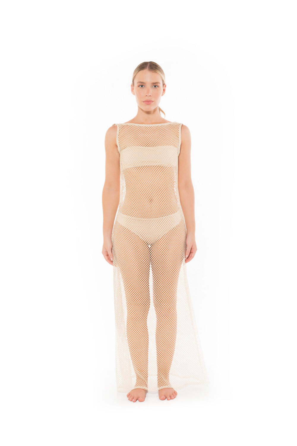 AM CLAUDIA IVORY KNITTED DRESS - Image 2
