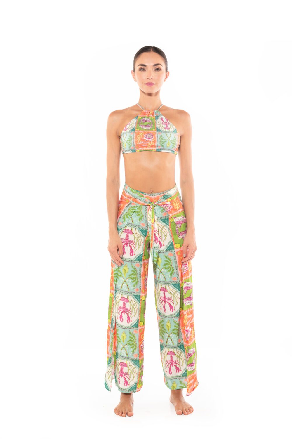 AM MARIPOSA CARIBBEAN POSTCARDS PANTS - Image 3