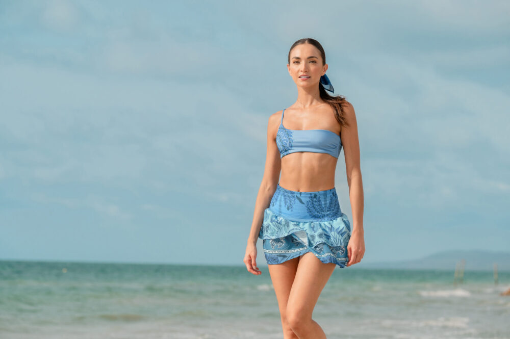 AM HANNA TROPICAL SKY MINI SKIRT - Image 2
